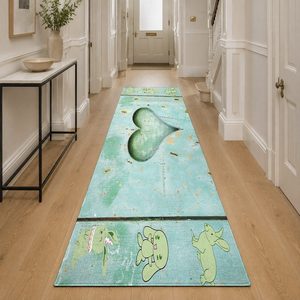 Tapis RUGS DEPOT LXDP-0815, vente en gros, vert sauge, tapis traditionnel anatolien imprimé numériquement, lavable en machine, chenille, antidérapant - Product Image 5