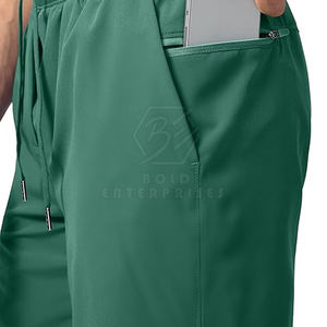 Shorts de sport pour hommes style urbain à séchage rapide avec taille élastique, motif uni, doublure intérieure et poches pour la course à pied – Vente en gros - Product Image 6