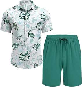 เซ็ตเสื้อยืดและกางเกงขาสั้นของผู้ชายชุดเทรนนิ่ง2ชิ้นสำหรับฤดูร้อนออกใหม่ล่าสุด - Product Image 3