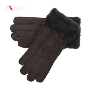 Gants de conduite en grain de chèvre doux et confortables de haute qualité avec gants de sécurité industrielle en cuir fendu pour la main - Product Image 6