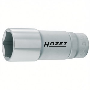 Hazet 3/8'' Long Metric Square 6-Point <b>Socket</b> with Traction Profile - Product Image 2