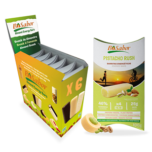 Barras de Snack Saludables Pistacho Rush Bisabor 4x25g (Paquete de 100g) Almendras Naturales con Relleno de Pistacho Sabor Dulce para Atletas - Product Image 4
