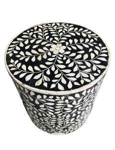 Tabouret moderne durable en MDF avec incrustation d'os Vente en gros Tabouret de salon moderne de bonne qualité avec incrustation d'os pour chambre à coucher à un prix abordable - Product Image 3