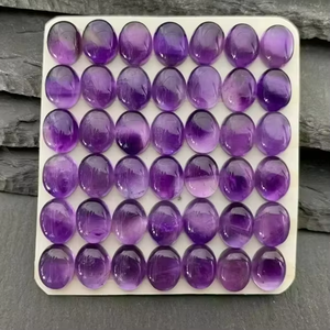 Améthyste naturelle, cabochon d'améthyste poli à la main, pierre précieuse en vrac pour la fabrication de bijoux - Product Image 1