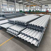 Tôle de plancher en acier galvanisé de type ouvert YX51 305 915 pour la construction de dalles de béton à usage intensif