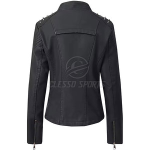 Breathable <b>Winter</b> Warm Women Leather Jacket Casual Wear Women Leather Jacket In Reasonable Price - Product Image 2