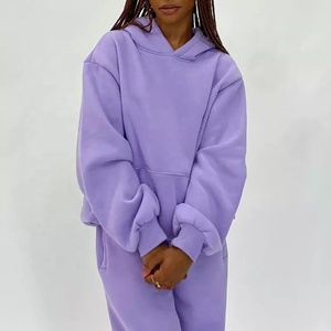 Conjunto Deportivo Informal para Mujer, Sudadera con Capucha y Pantalones de Chándal de Felpa con Encaje, Ropa Deportiva Cálida para Gimnasio, Conjunto de Dos Piezas, Ropa de Estar en Casa, Moda - Product Image 3