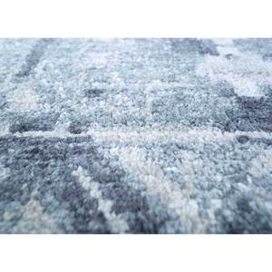 Tapis en soie noué à la main AKPS-1528, bleu Gulmarg, motifs médaillon orientaux rectangulaires et carrés pour la maison, le salon, la chambre à coucher, pour adolescents - Product Image 3