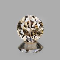 Moissanite naturelle, pierre précieuse en vrac, 1,00 ct, coupe ronde brillante excellente, couleur pêche, certifiée IGI, bijoux faits à la main pour lui et elle