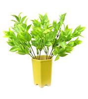 Venta al por mayor hojas verdes artificiales árboles banianos Venta caliente de acero inoxidable decoración de la boda para el día de la madre