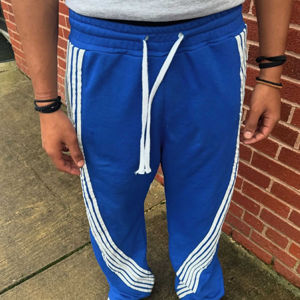 Pantalons de jogging pour hommes, best-sellers, streetwear personnalisé, pantalons de survêtement à jambes larges, devant plat, lavés, amples, évasés - Product Image 2