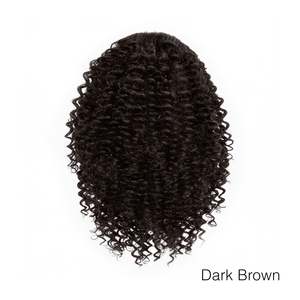 Queue de cheval synthétique courte bouclée à cordon de serrage – Clip pour coiffures afro et yaki - Product Image 4