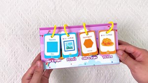 Màu sắc và hình dạng học tập biểu đồ lật cho trẻ sơ sinh, trẻ mới biết đi học đồ chơi cho trẻ em lứa tuổi 3-5, trò chơi THẺ FLASH - Product Image 2