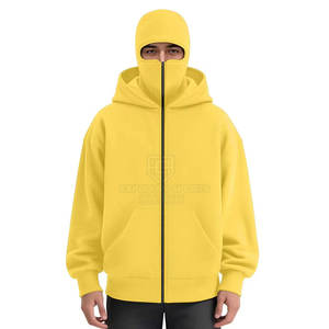 Haute qualité 100% coton cagoule fermeture éclair sweats à capuche confortable à capuche hommes séchage rapide écologique nouveau Style - Product Image 3