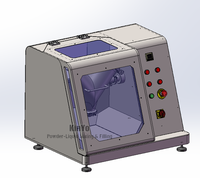 Efficiënte 6L V-blender voor tafelgebruik, voor het mengen van groenten, fruit, dranken en poeders.