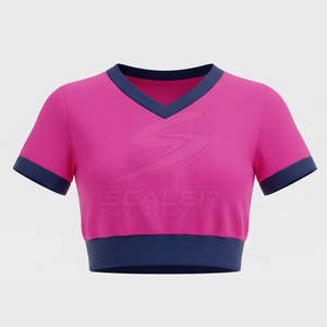 ชุดยูนิฟอร์มเชียร์ลีดเดอร์แบบกระโปรงจีบ ดีไซน์คอเสื้อทันสมัย สำหรับการเต้นและการแสดงเชียร์ที่แข่งขัน - Product Image 5