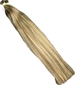 Hotest 100% Extensiones de cabello humano virgen Natural Straight I Tip Hair en 44 + Piano Colors Cabello crudo vietnamita - Product Image 3