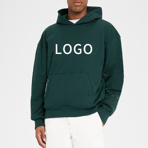 เสื้อฮู้ดขนแกะสำหรับผู้ชาย100% มีฮู้ดผ้าฝ้ายพิมพ์ลายโลโก้ตามสั่งไม่เหมือนใคร - Product Image 1