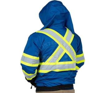 Vêtements de travail de sécurité haute visibilité pour hommes, réfléchissants, norme ANSI Classe 1, EN ISO 20471 Classe 2, avec logo personnalisé LED Flash, OEM, en coton - Product Image 3
