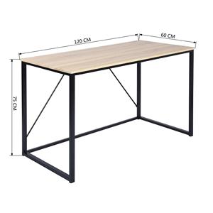 Escritorio para Computadora Well Home de Madera de Nogal y Roble 'Elmo' Negro, 120x60x74cm, Diseño Elegante - Product Image 5