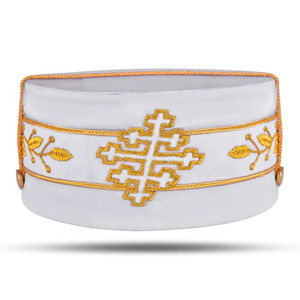 Corona de Grado Superior Personalizada del Rito Escocés, Bordada a Mano con Hilos de Oro, MOQ Bajo - Product Image 1