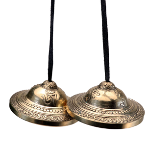 Acheter en laiton massif tibétain Tingsha cymbale cloche Tingsha cymbales tibétain chanceux symbole en relief méditation Yoga cloche carillons en gros - Product Image 5