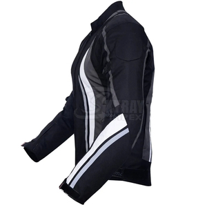 Blouson de moto en cuir unisexe CE Armor, coupe-vent, respirant, pour la course hivernale, résistant, pour la conduite - Product Image 2