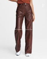 Pantalons en cuir véritable de qualité supérieure, écologiques, élégants, respirants, décontractés, pour le bureau, formels, streetwear, tendances d'hiver, OEM