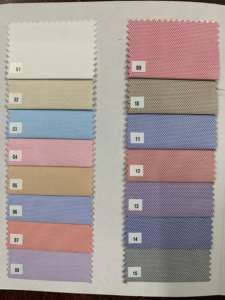 Fourniture directe en usine 58 largeurs Tissus pour chemises en poly coton tissés de style uni pour garçons et filles Chemises et vêtements décontractés - Product Image 3