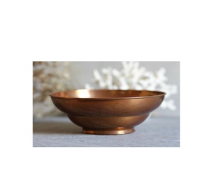 Grand bol à fruits et légumes en cuivre Antique martelé élégant, accessoires de cuisine de mariage à bas prix - Product Image 3