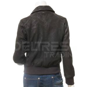 Blouson bombardier décontracté et élégant en cuir pour femmes Logo personnalisé Dernière conception Caractéristique respirante pour la vente en gros de course automobile de moto - Product Image 6
