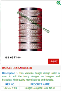 Steel Bangle Design Roller GS 657Y-04 Essential Jewelry Tools for <b>Jewellery</b> Creation - Product Image 2