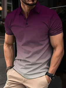 เสื้อโปโลสีดำแขนสั้นสำหรับผู้ชาย, เสื้อยืดโปโลกอล์ฟผ้าฝ้ายแท้ขนาด220กรัมปักลายแบบอเมริกันมาใหม่ - Product Image 4