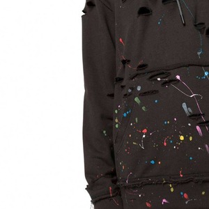 Sweat à capuche oversize professionnel pour homme, effet vieilli, avec logo personnalisé brodé et imprimé, en molleton 100% coton respirant, collection hiver - Product Image 4