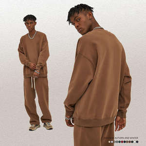 Sweat-shirt brodé 100 % coton respirant pour homme, idéal printemps, usage intérieur/extérieur, confortable au quotidien, avec poches, coupe ample - Product Image 3