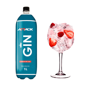 Ginebra de Caña de Azúcar Destilada Brasileña Attiva, Económica, 1L, 40% ABV, Bebidas Listas para Beber, Cócteles, Botella de Plástico Transparente, Aroma Delicado - Product Image 5