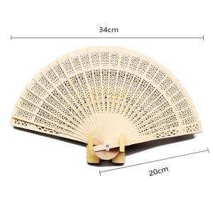 Set de Abanicos de Madera CASAMAX WL BE-1012A, 20 cm de Largo, Hechos a Mano, Regalo, 12 Piezas para Eventos y Fiestas - Product Image 3