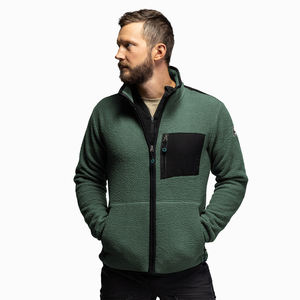 Chaqueta de lana polar de invierno personalizada para hombre, abrigo informal con cremallera de alta calidad de talla grande para clima frío al aire libre, servicios al por mayor - Product Image 2
