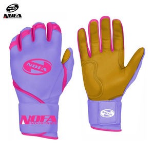 Gants de frappeur classiques en cuir véritable de haute qualité entièrement personnalisables équipement de baseball de vente chaude - Product Image 6