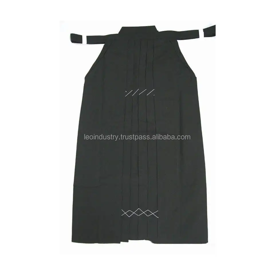 Hakama de Kendo en coton pour hommes Aikido Costume de samouraï japonais Judo Arts martiaux uniforme jupe de Kendo Costume hakama