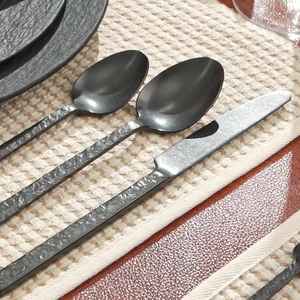 Ensemble de couverts en acier inoxydable de style américain, écologique, de luxe, couleur personnalisée, décoration de Noël, artisanat métallique - Product Image 2