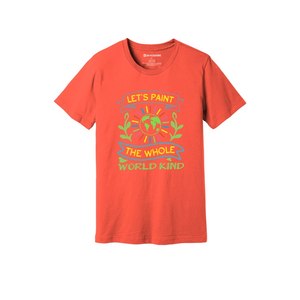 Kindness Themes Print 100% algodón Casual camiseta de tela para mujer 160-180 Heavy GSM 12 colores disponibles Personalizar su diseño - Product Image 4