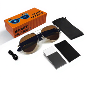 Gafas Inteligentes Inalámbricas con Audio, Traducción por IA, Control por Voz, Marco Metálico para Hombre y Mujer - Product Image 1