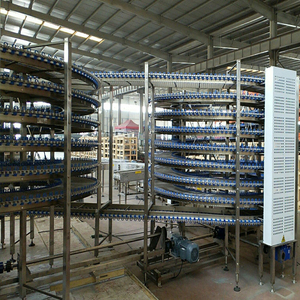 Cung Cấp Trực Tiếp Trung Quốc Nhà Sản Xuất PLC Điều Khiển Tự Động Xoắn Ốc Băng Tải Cooler Máy Cho Bánh Mì Hoàng Hôn Sản Xuất Mới Bột - Product Image 5