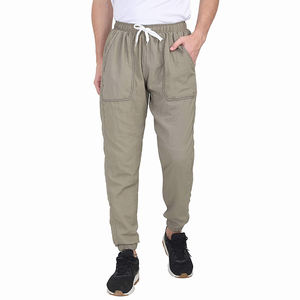 กางเกงผู้ชาย,คุณภาพสูงสำหรับฤดูร้อนทำจากผ้าฝ้ายโพลีเอสเตอร์เอวยางยืดกระเป๋าสองด้านพร้อมแบรนด์ที่กำหนดเอง - Product Image 2