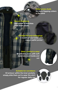 Wholesale Motorbike Protective <b>Flannel</b> <b>Shirt</b> for Men and <b>Women</b> Waterproof <b>Flannel</b> <b>Shirts</b> Reasonable Price High Quality OEM - Product Image 4