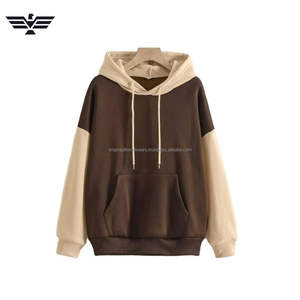 2025 superventas de las mujeres de color personalizado bloque largo pulóver con capucha estilo callejero diseño de punto temporada de invierno cuello con capucha 100% - Product Image 4