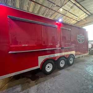 รถลากขายอาหารบาบีคิวแบบพกพามีระเบียงสำหรับสูบบุหรี่กลางแจ้งดีไซน์ใหม่ - Product Image 6