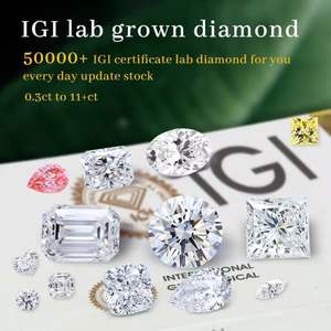 IGI GIA Certificado 0.5ct 1ct 1.5ct 2ct 3ct Venta al por mayor Diamante de laboratorio Suelto HPHT CVD Diamante cultivado en laboratorio - Product Image 2