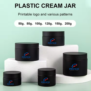 Wholesale PET <b>Plastic</b> Cream <b>Jars</b> Custom Logo Cylinder Shape 50ml 200ml Cosmetics Packaging Free Sample From Vietnam Manufactory - Product Image 2